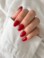 Cherry Red press-on nails