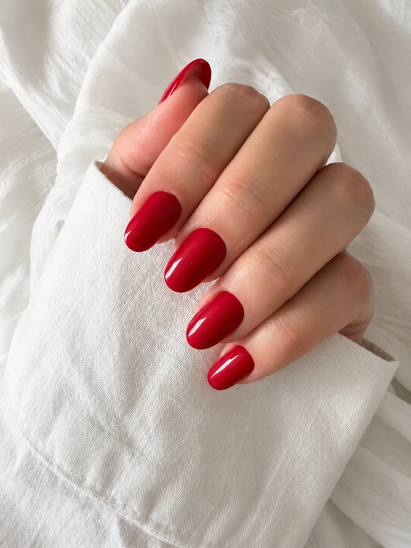 Cherry Red press-on nails