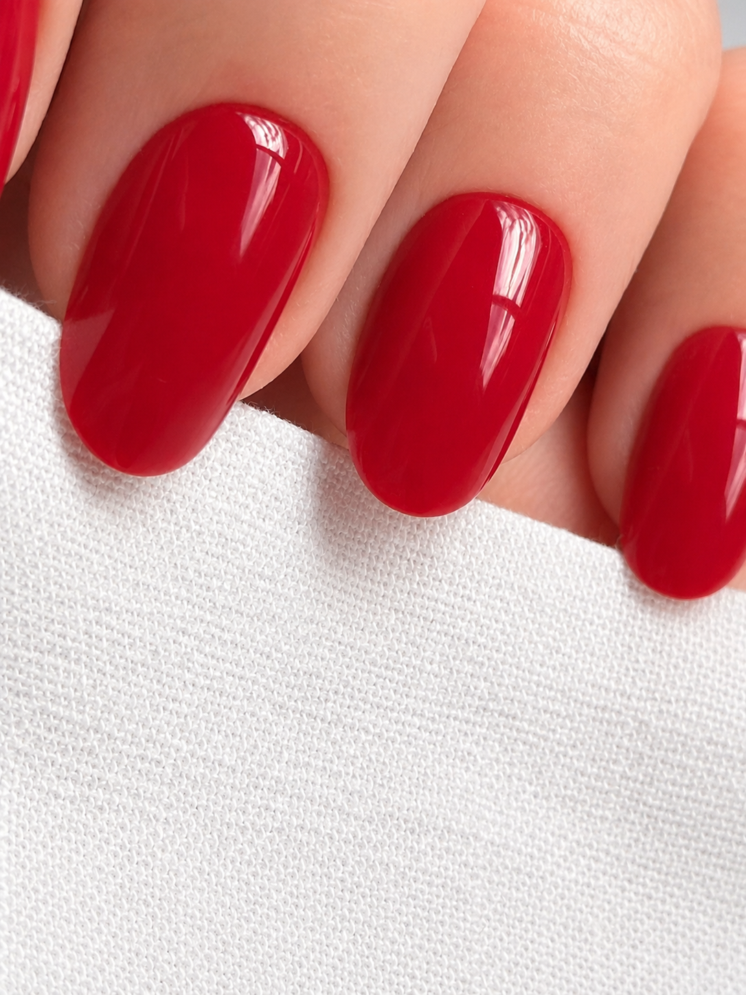 Cherry Red press-on nails