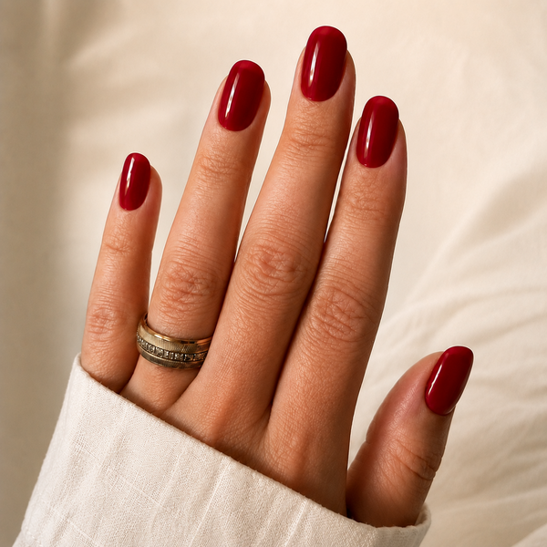 Cherry Red press-on nails